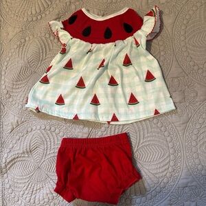 Watermelon Print Kids Matching Set